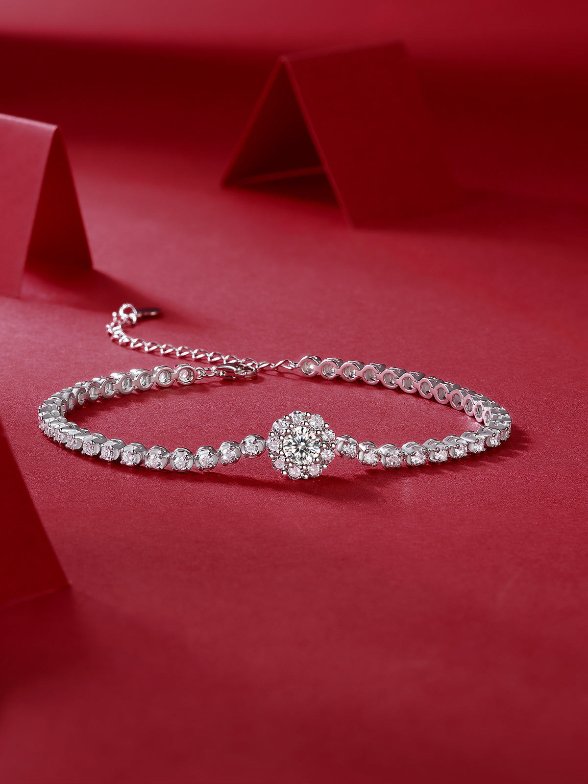 The Bridge of Magpies Moissanite Silver Jewellery – Elegant Diamond-Style Bracelet