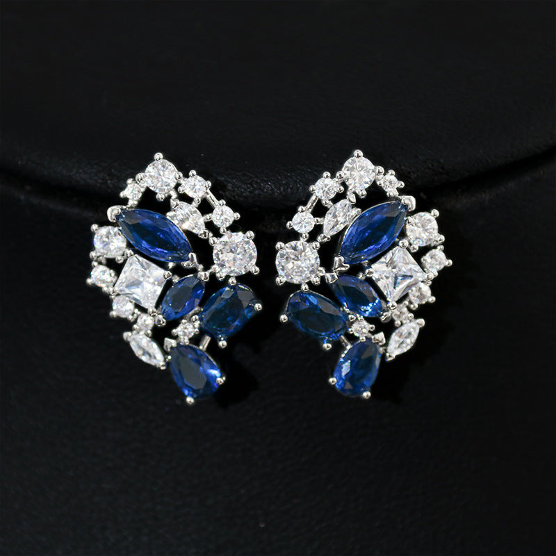 Elegant Zircon Necklace & Earrings Set