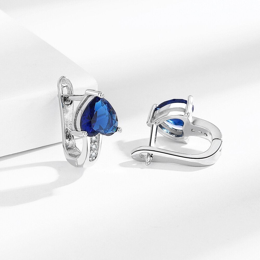 Opulent Heart Glow Ear Clips