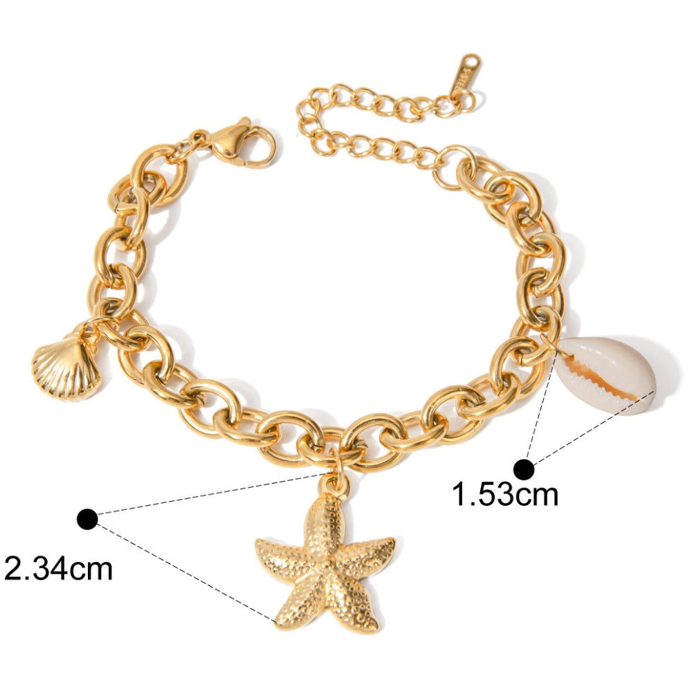 Starfish Pearl Bracelet – Elegant Beach-Inspired Jewellery