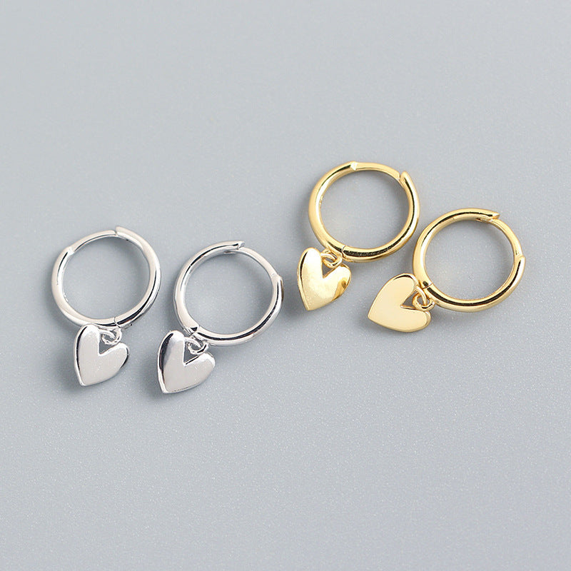 Delicate Love Heart Earrings – Sophisticated Style