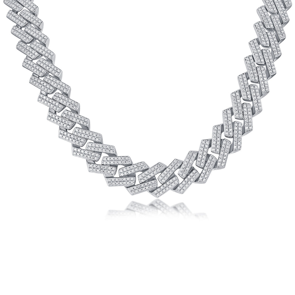 Men’s Luxury Moissanite S925 Silver Necklace – Diamond-Like Sparkle