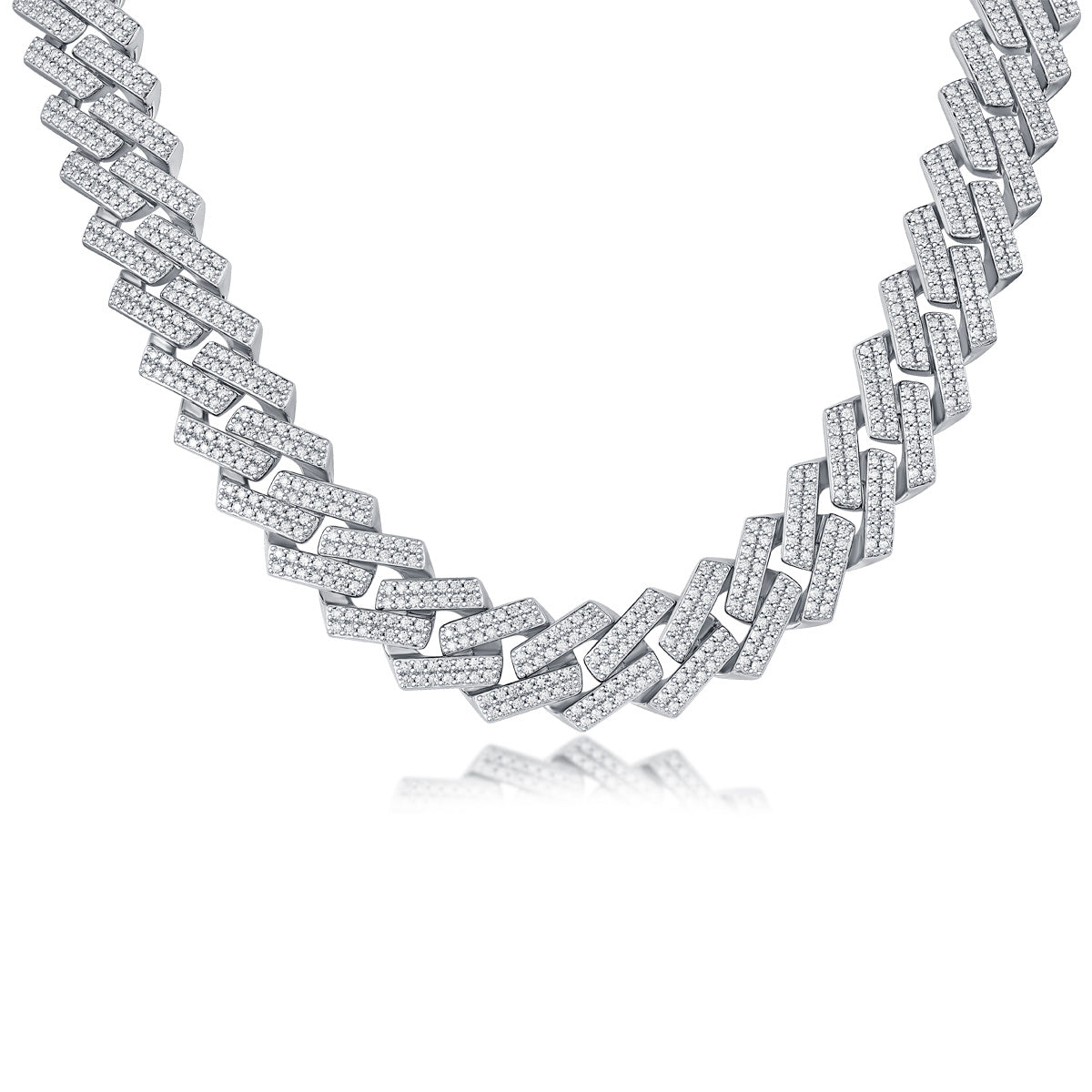Men’s Luxury Moissanite S925 Silver Necklace – Diamond-Like Sparkle