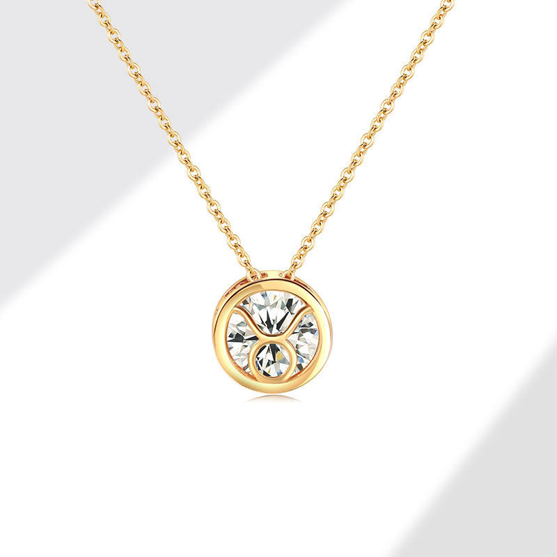 Twelve Constellations Necklace for Women – Adjustable Clavicle Chain