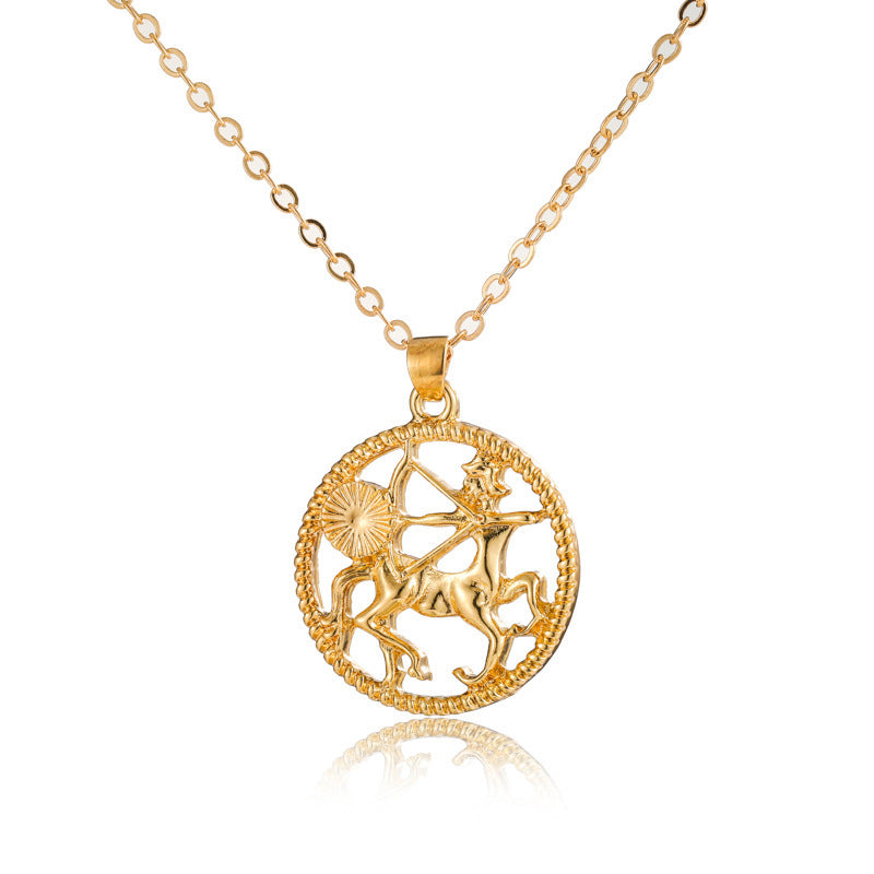 Fashionable Zodiac Necklace – Twelve Constellations