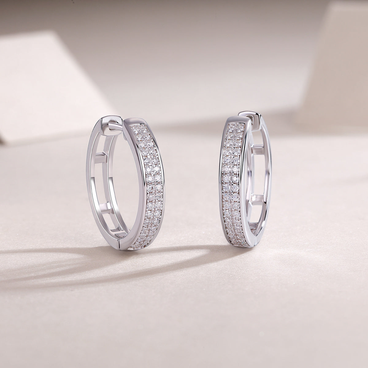 ✨ Firefly Light – Moissanite S925 Sterling Silver Stud Earrings with Platinum Plating