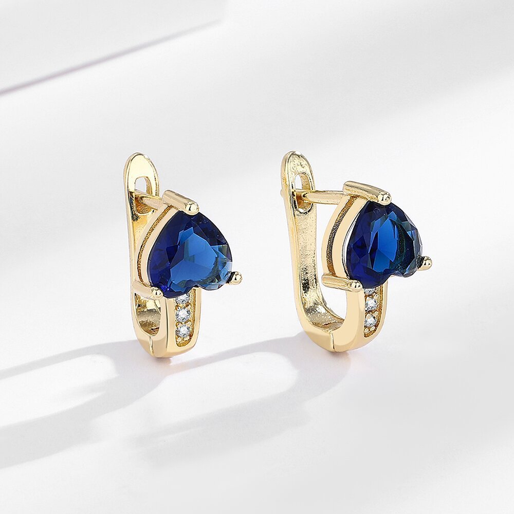 Opulent Heart Glow Ear Clips