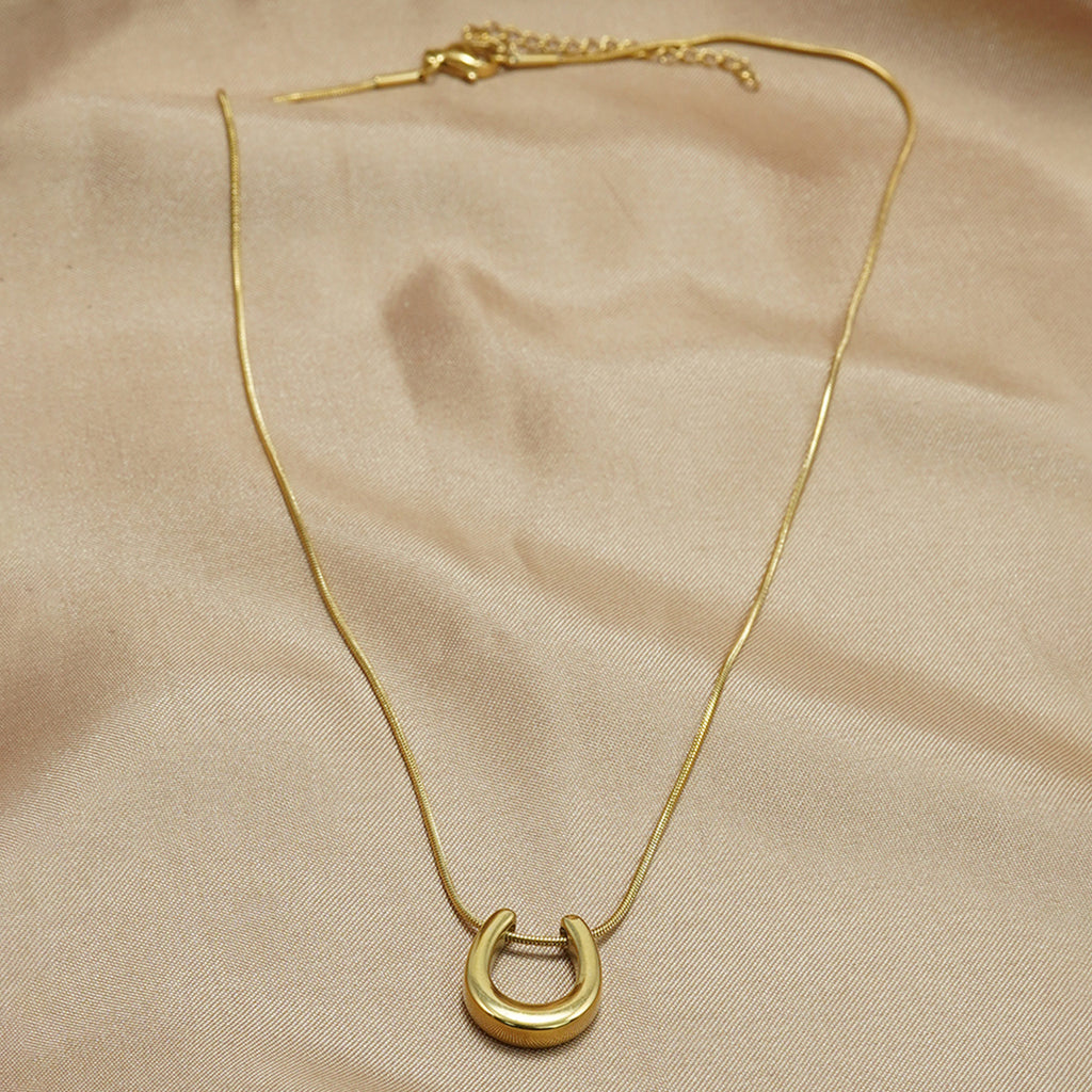 Laxly 18K Gold Plated Necklace – Modern Minimalist Stainless Steel Jewellery, Hypoallergenic & Timeless Gift for Her